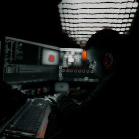 Knox at a studio console